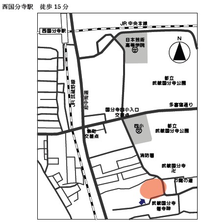 ポスター背景のロケ地案内図