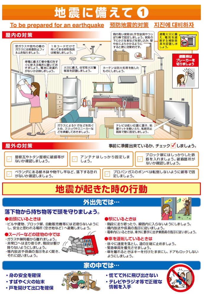 地震に備えて（1）