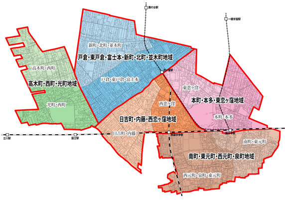 改訂都市マスタープラン地域区分