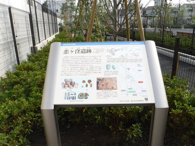 恋ヶ窪遺跡 説明板
