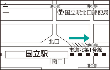 広場東側道路の一方通行化が行われます