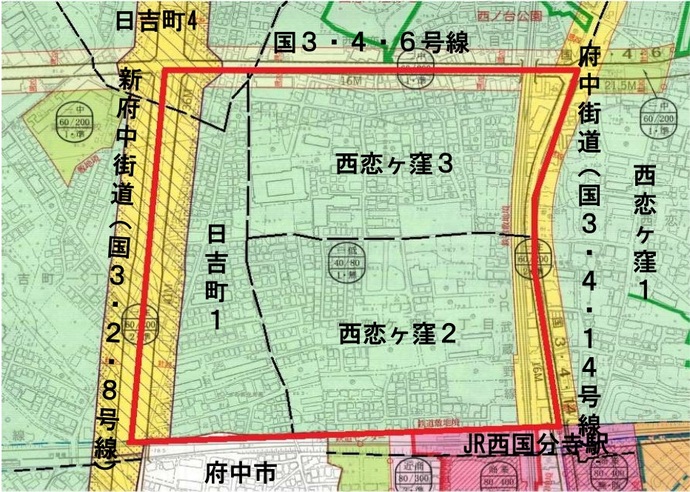 都市計画図