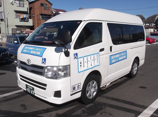 ぶんバス北町ルートの予備車両の写真