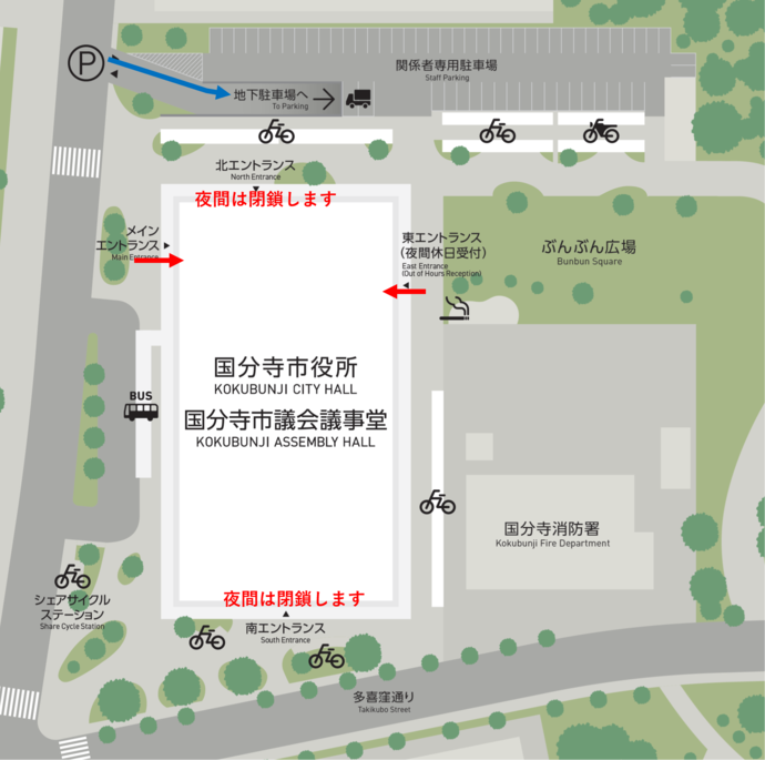 市役所案内図
